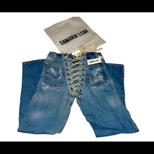 Bone boyfriend jeans run small